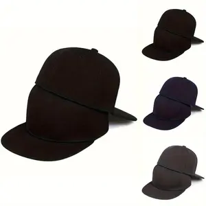 Adjustable Solid Color Back Sealed Hip Hop Hat Baseball Cap Trucker Hat for Casual Outdoor Use, Unisex Sun Protection