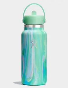HYDRO FLASK 32 oz Wide Mouth Water Bottle With Flex Straw Cap