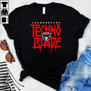 Technoblade Logo Red T-Shirt