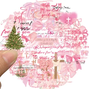 Bible Verse Stickers for Christian Christmas Gift, Thoughtful Gift, Inspirational Jesus Quote, Praise God, Religious Decoration, Party Favors, Inspirational Quotes, Motivational, Decorative Decal, Self Adhesive Stickers