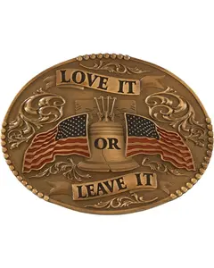 Cody James Men's Love It Or Leave With American Flag Belt Buckle - 594