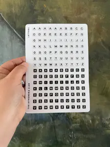 Alphabet Letter Sticker Sheet
