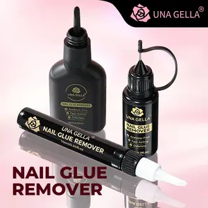 UNA GELLA Press-On Nail Glue Remover, Built-In Crowbar, No Tools Needed, Gentle Non-Acetone Soak-Off, Easy Home DIY Nail Tip & Adhesive Removal, Not for UV/LED Gel Nails, TikTok Shop, Nail Care, Summer Glow-Up, Nail Polish, Manicure