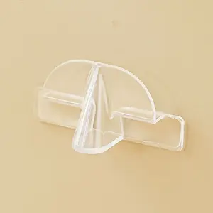 1Pc Transparent No Drill Glasses Holder, Wall Mount Sunglasses Organizer, Clear Acrylic Wall Mount Organizer, Bedside/Bathroom Glasses Organizer, Keep Your Sunglasses Safe & Scratch-Free, Must-have For Home