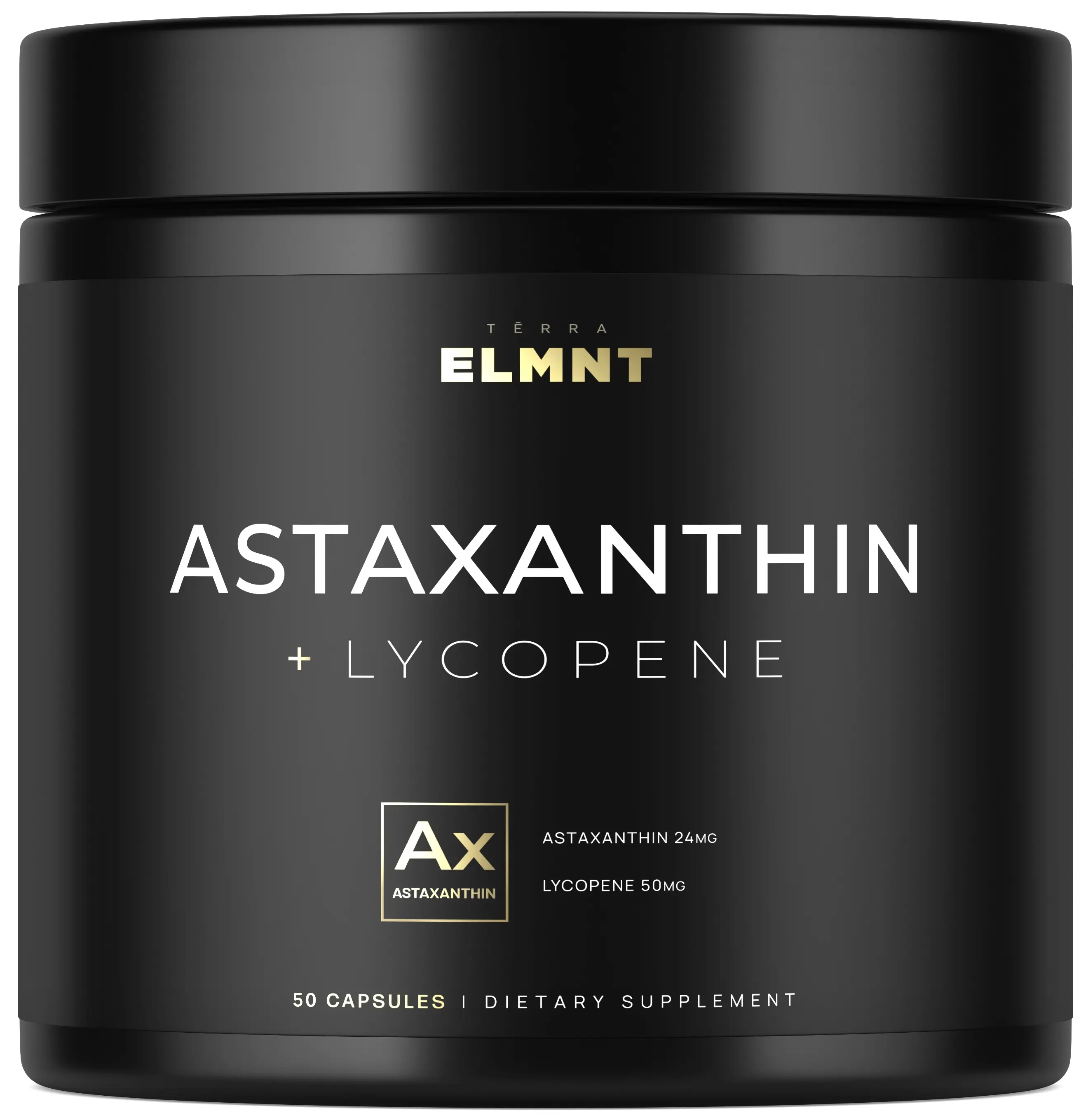 TERRA ELMNT Astaxanthin Supplement | Supports Skin & Antioxidant Protection | Carotenoid Capsules with Lycopene, High Potency Formula