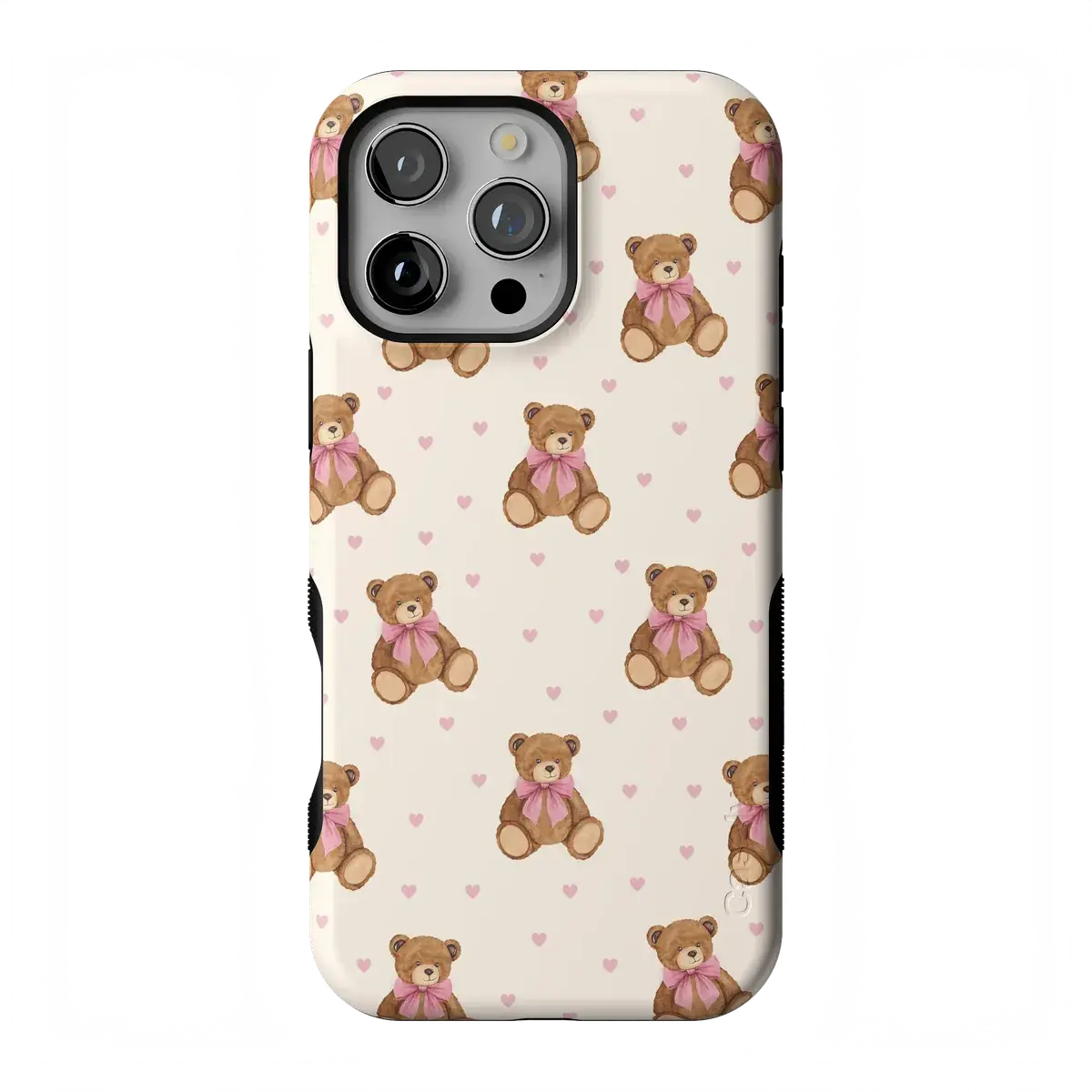Casely iPhone 16 Pro Case | Cuddle Up | Teddy Bear | Bold Protective Design | Compatible with MagSafe
