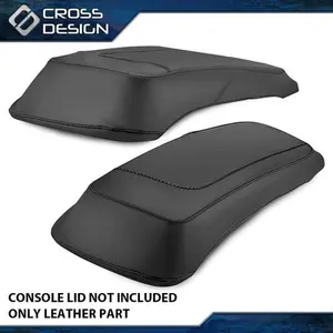 CROSSDESIGN 2x Plain Hard Saddlebag Speaker Lid Covers Fit For 93-13 Harley Davidson Touring