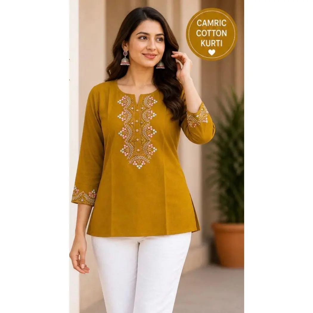 Camric Cotton Short Kurthi