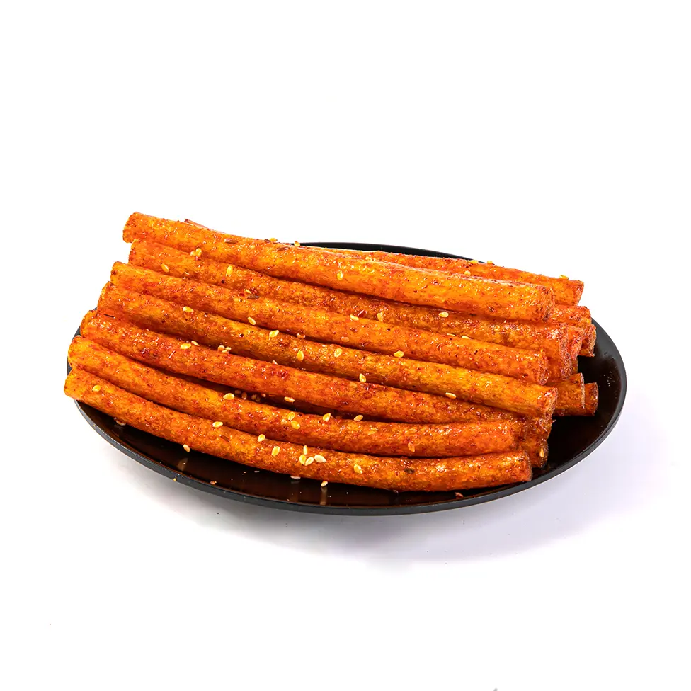 Ladego Fiery Kick Chinese-Style 2-Pack Crunchy Flavorful Snack Chips - Soft Chewy, Spicy Youth-Favorite Chinese Food, Gluten Free On-the-Go Puffed Snacks
