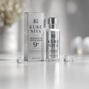 KURENIVA NAD and Peptide Serum | NAD+, NMN & 9 Peptide Complex | Firming, Hydrating & Visible Skin Renewal | 1.69 fl oz (50ml)
