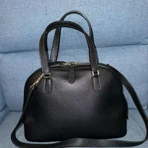 Pre-owned PRADA As Shown Crossbody Bags Pre loved Gucci Black Leather Dome Satchel Shoulder Bag 2.24 SH