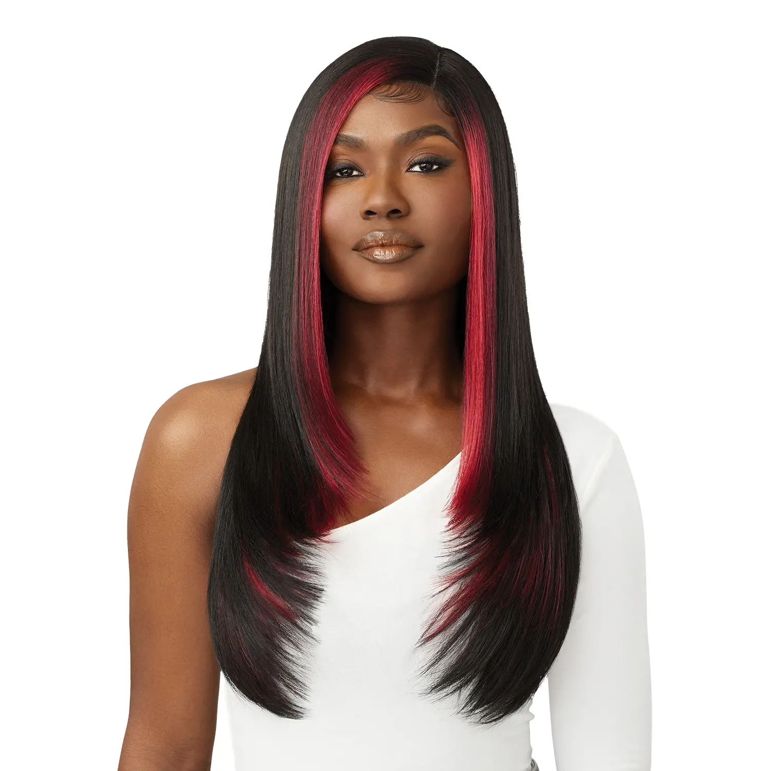 Outre EveryWear Every26 Lace Frontal Synthetic Wig, High-Heat Resistant Fiber with Ear-to-Ear HD Transparent Lace and Natural Baby Hairs, Fashion Accessory, Unisex