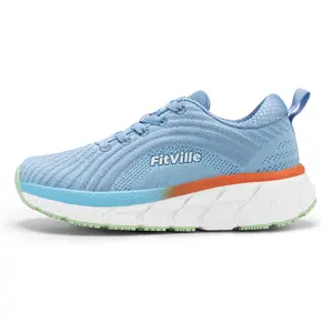 FitVille Women's FlowCore Shoes V2 running shoes breathable Lightweight Eva Midsole Arch Support Antibacterial Insole