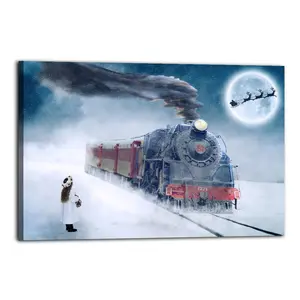 Christmas Poster  Poster Decorative Painting Canvas Wall Art Picture Print Modern Family Bedroom Decor