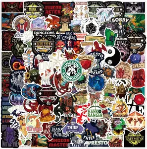[New deal] - Dungeons and Dragons Stickers- 100Pcs Vinyl Waterproof Stickers for Teens, Gifts for Laptops, Car, Wall, Phone