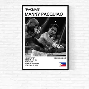 Manny Pacquiao Poster, Manny Pacquiao Pint, Boxing Posters, Boxing Prints