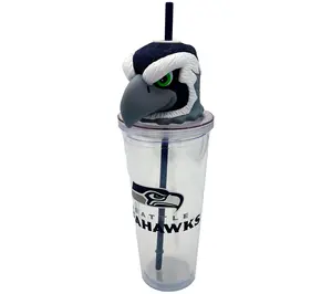 Pegasus Sports NFL 24oz Tumbler w/ Mascot Head Top