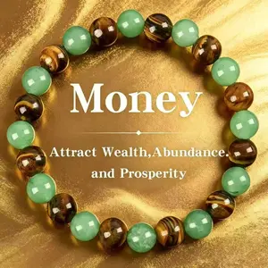 Women's Fashion Costume Jewelry Bracelet, Adjustable Beaded Money Bracelet for Daily Wear.Money bracelet. add note