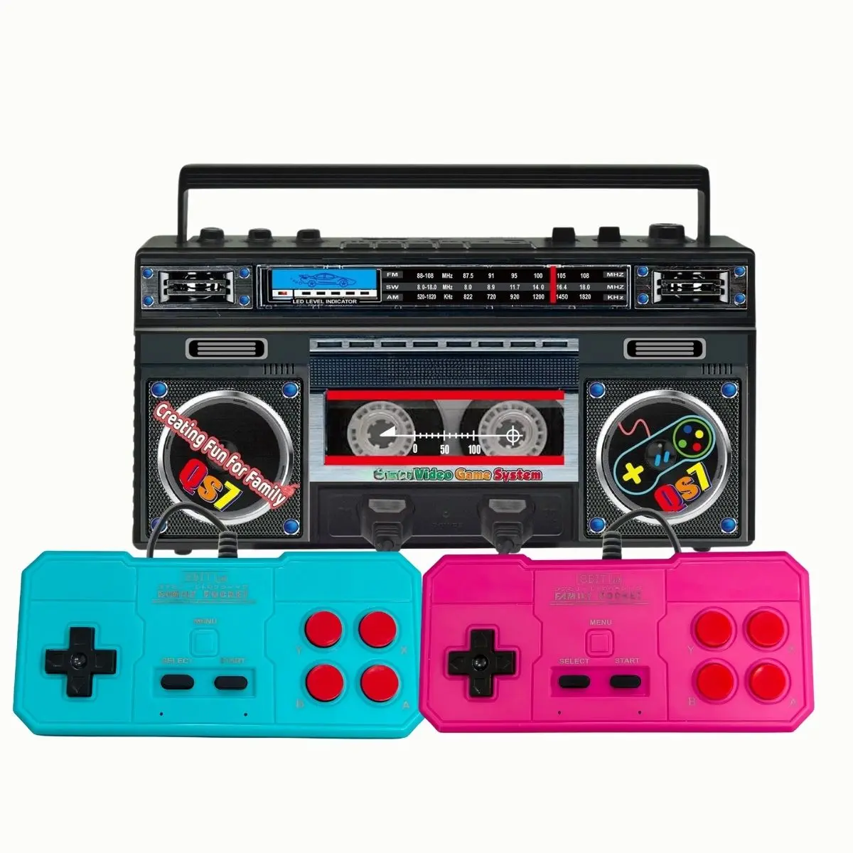 GV300S Vintage Home Game Console, Mini TV-Style Portable Gaming System with 365 Retro Video Games & Handheld Gamepad, Gameconsole Player