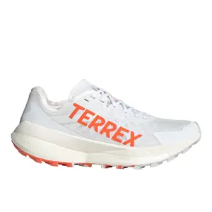 adidas Womens Terrex Agravic Speed Trail Running Sneakers Shoes - Orange, White