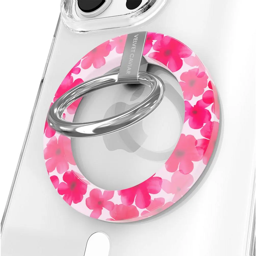 Velvet Caviar Cherry Blossom MagSafe Grip Ring - 1600g Magnetic Phone Accessory, Secure Hold Phone Holder & Mount, Stand for iPhone & Cases, Mobile Smartphone Accessory, Phone Accessories, Accessories