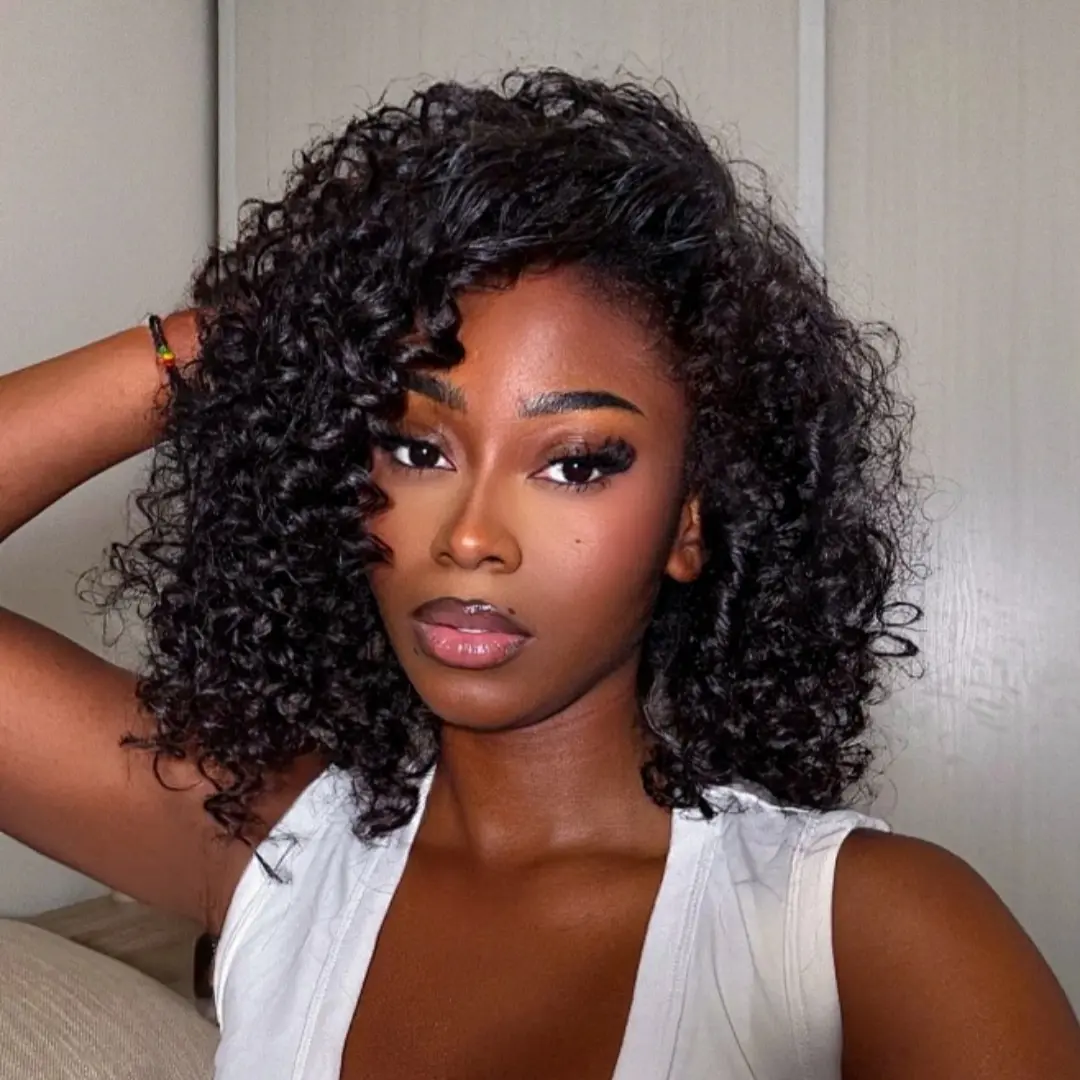 Water Wave Wear Go Glueless Bob Wigs Bleached Knots Pre Cut Lace 5x5 HD Human Hair Air Wigs Pre-plucked #Summervibes