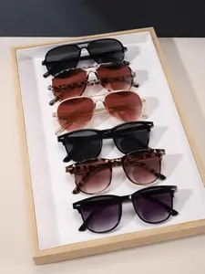 Unisex Trendy Fashionable Mixed Frame Glasses, Classic Aviator Sunglasses, Trendy Casual Glasses for Everyday Use, Fashion Cool Accessories for Outdoor Activities, Aviator Shades
