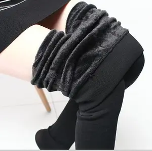 Women Stretch Tight Warm Fleece Lined Slim Leggings Thermal Cotton Pants Thick Stockings