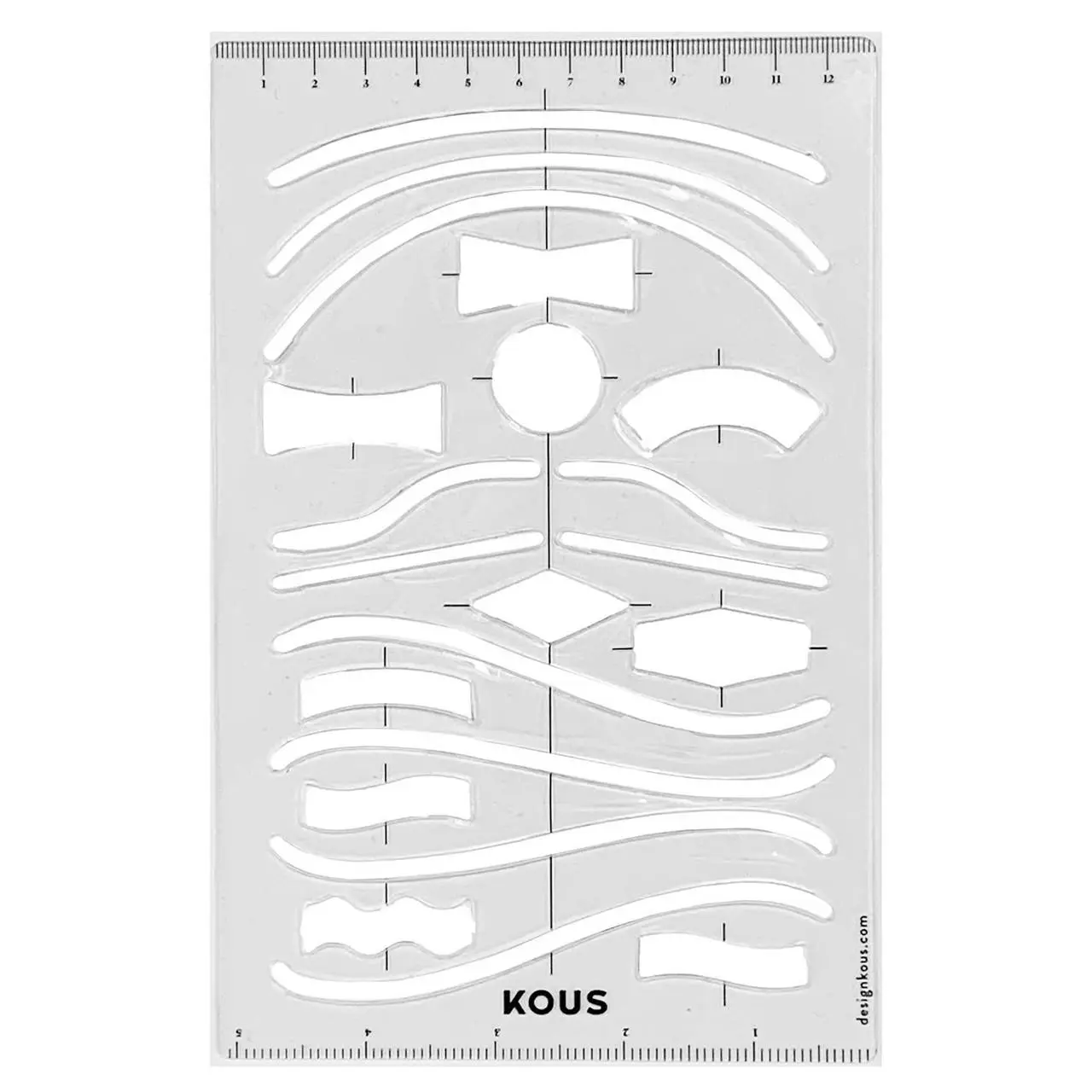 KOUS Ruler Line Template for Calligraphy and Art Projects