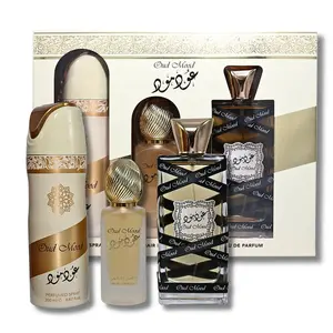 Lattafa Oud Mood 3 Pcs Gift Set With 100ml Edp 200ml Deo 50ml Hairmist