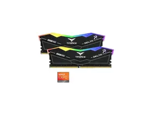 Team T-Force Delta RGB 32GB (2 x 16GB) DDR5 5200 (PC5 41600) Desktop Memory Model FF3D532G5200HC40CDC01