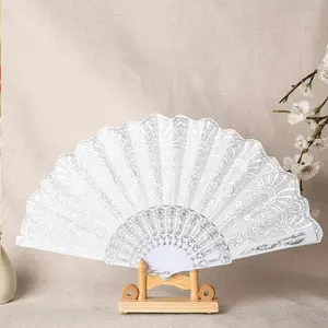 Folding Hand Fan, 1 Count Elegant Fashion Style Handheld Paper Fan, Wedding Party Gift, Birthday Party Decoration Fan, Home Decoration Fan, Decorations Supplies, Home Goods