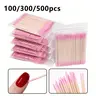 100/300/500pcs Double-Headed Cotton Swabs, Pointed Swabs, Double-Ended Nail Art Sticks, Nail Care Tools, Eye Makeup Remover, Lip Balm Applicator, Disposable Beauty Accessories, Cleaning, Removal, Convenience