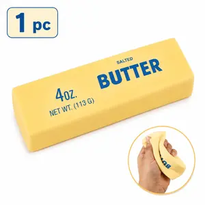 1pc Yellow Cheese Squeeze Toy,Soft Novelty Toy, Rebounding Sensory,Help for Relax,Focus, Sensory Cheese for & Adults, Food Theme Cheese Cubes Squishy Toys,Stress Balls for Adults