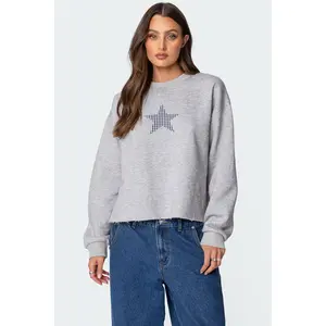 Gingham Star Sweatshirt