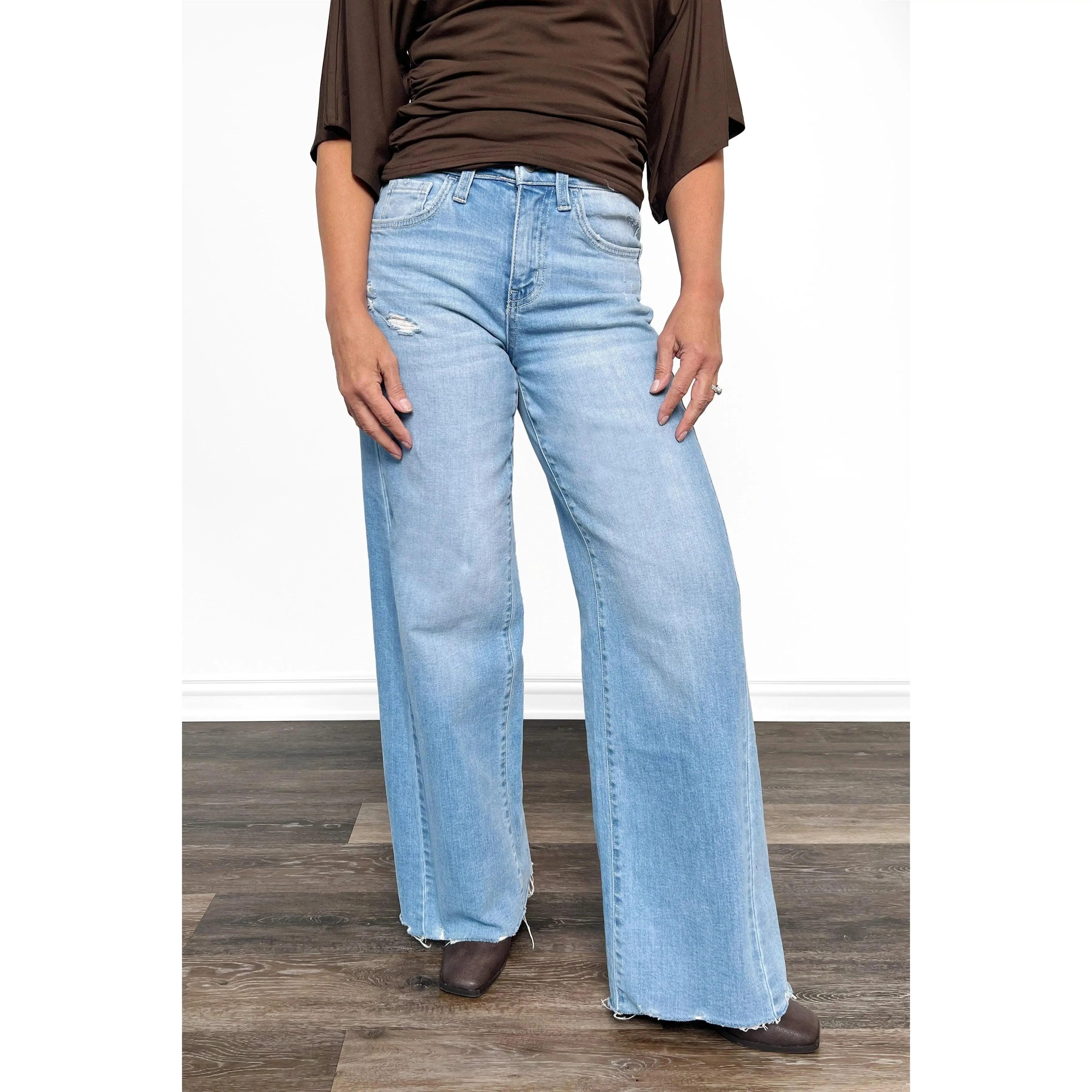 The Nikki High-Rise Extreme Wide Leg Denim