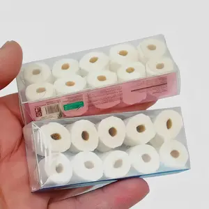 10 Rolls Dollhouse Miniature Paper Towel Model, Detachable Roll Prop, Mini Scene Small Parts, Perfect Gift for Collectors and Enthusiasts