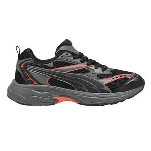 PUMA Mens Morphic Athletic Lace Up Sneakers Shoes Casual - Black