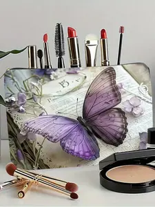 Different butterflies selection Pattern Makeup Bag, Multi-functional Storage Bag, Travel Makeup Bag, Suitable for Leisure Travel, Business Trips3.31PYT-2