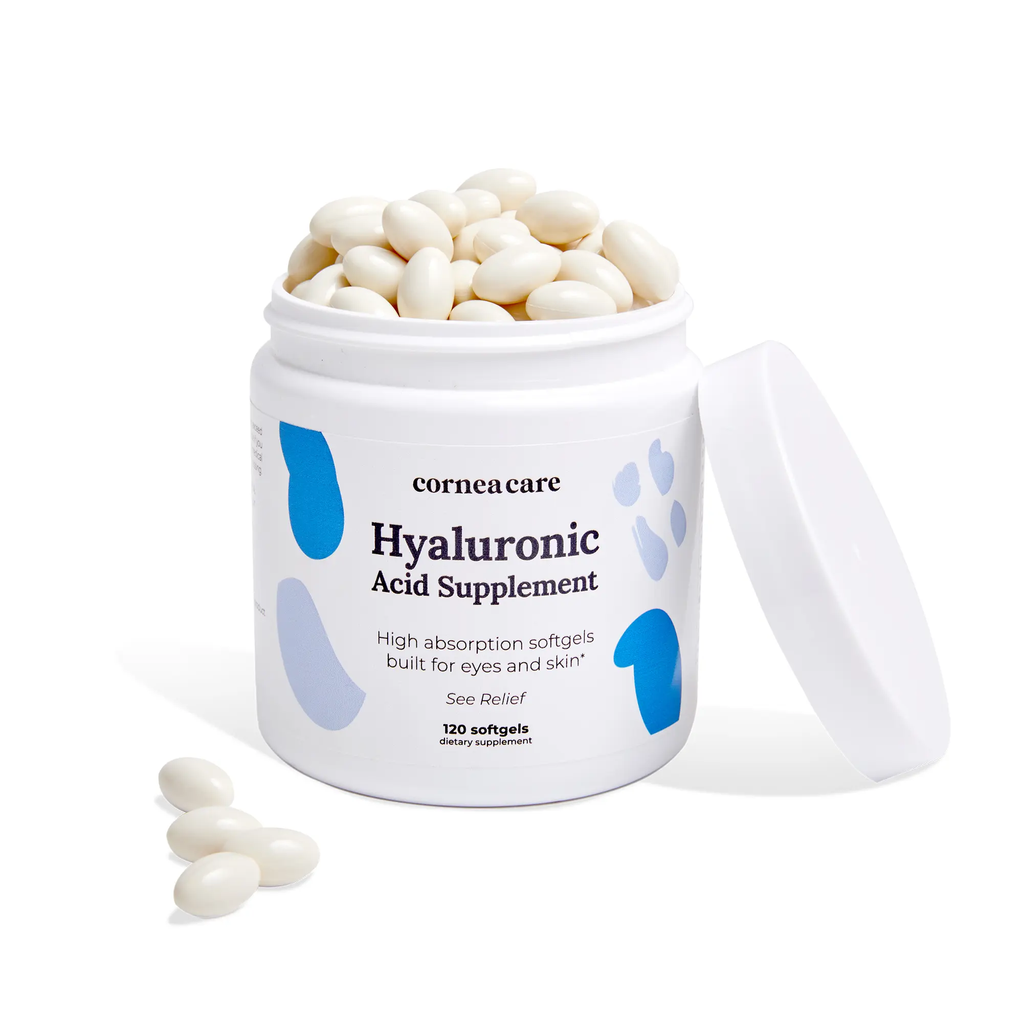Hyaluronic Acid Supplement (120 Softgels) - High Absorption Oral Hyaluronic Acid Vitamin For Dry Eyes and Skin