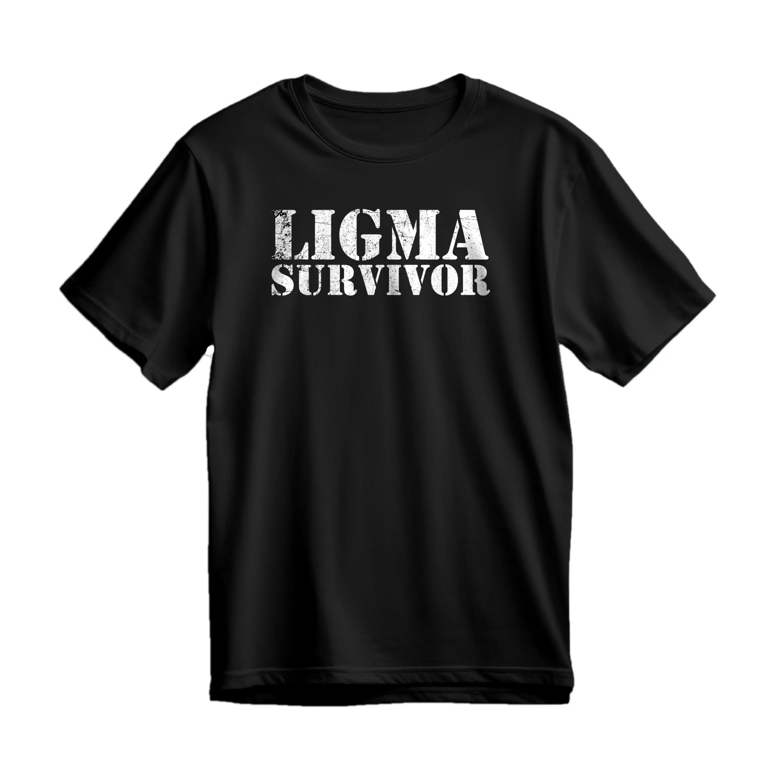Ligma Survivor - Dank Meme Red Box Logo T-Shirt