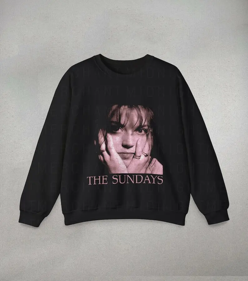 The Sundays Sweatshirt, Unisex Sweatshirts, Oversized sweatshirts, comfy baggy sweatshirts, 90s band crewneck, Band tees, Cute Sweatshirts