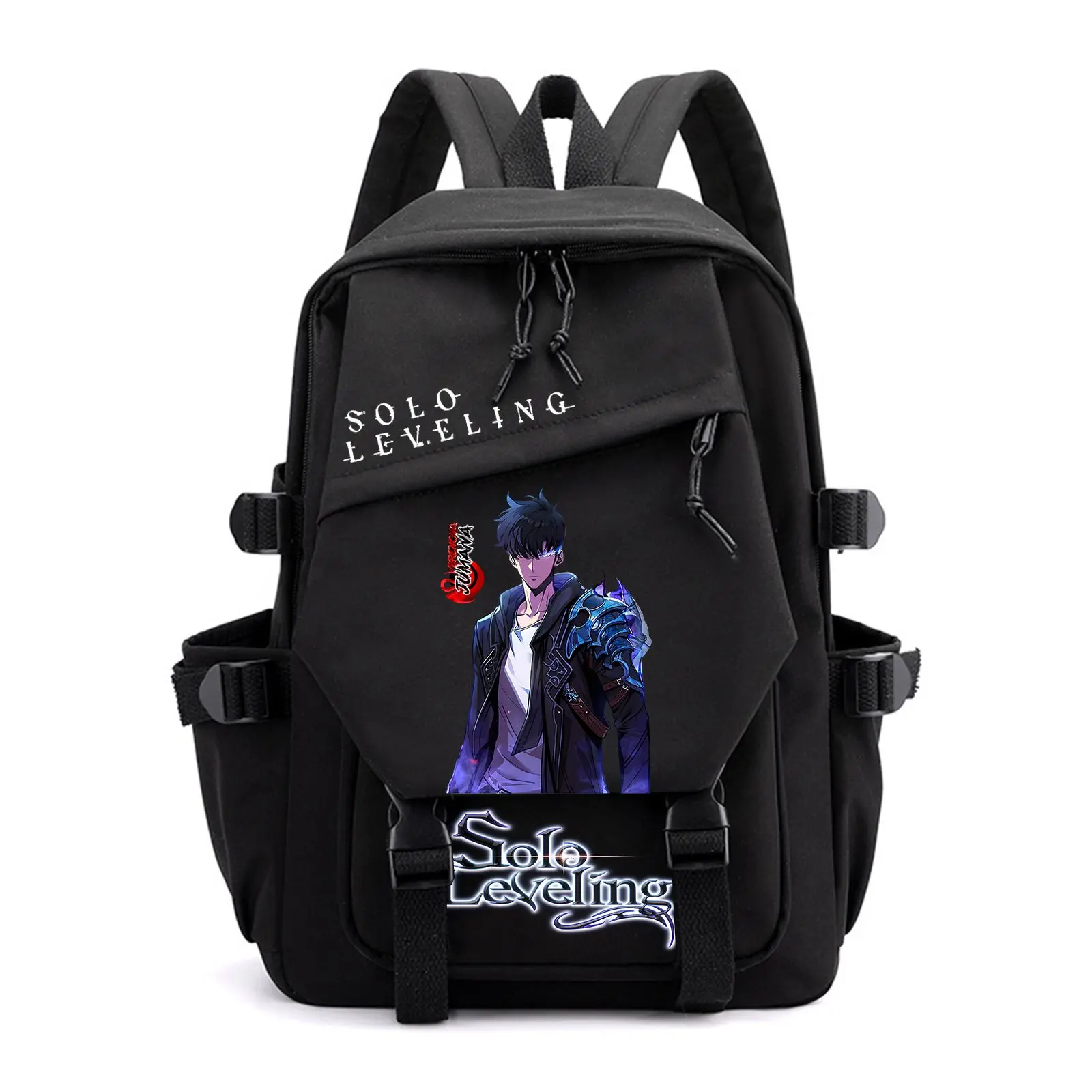 Full-Print Anime Backpack, Water-Resistant Tech Daypack for School with 17" Laptop Compartment, Anti-Theft Pocket & Side Mesh Pockets, Back To School Haul, Whats In My Bag
