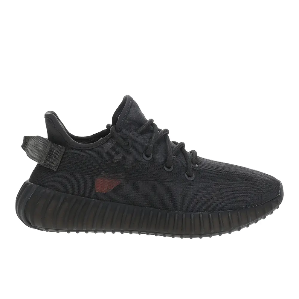 adidas Mens Yeezy Boost 350 V2 Lace Up Sneakers Shoes Casual - Black