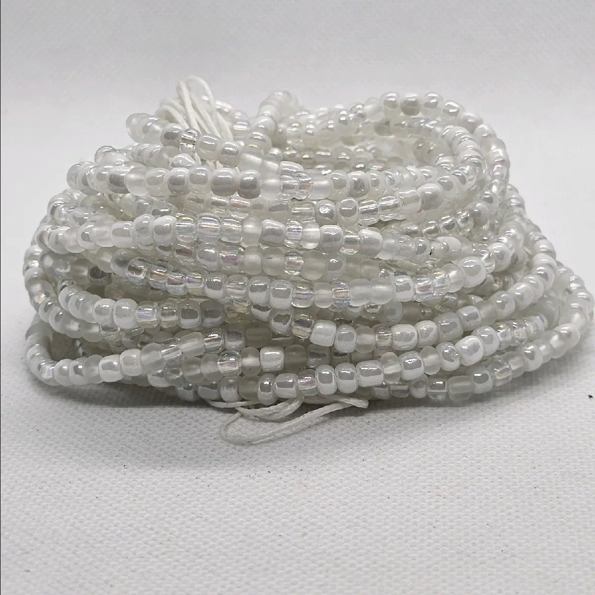 Snow Waist beads (tie-on 50 inch)