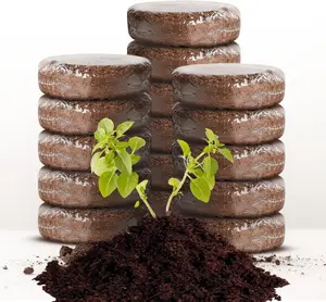 Organic Fiber Soil 16 Pack - Amazing Potting Soil for Indoor Plants & Herbs, Made from Coco Coconut, Fits 3” & 4” Pots