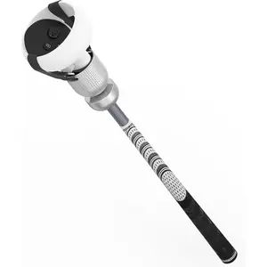 Weighted VR Golf Club Attachment for Meta Quest 2/Oculus Quest 2, Aluminum Quest 2 Golf Club Handle with Realistic Grip and Two Straps