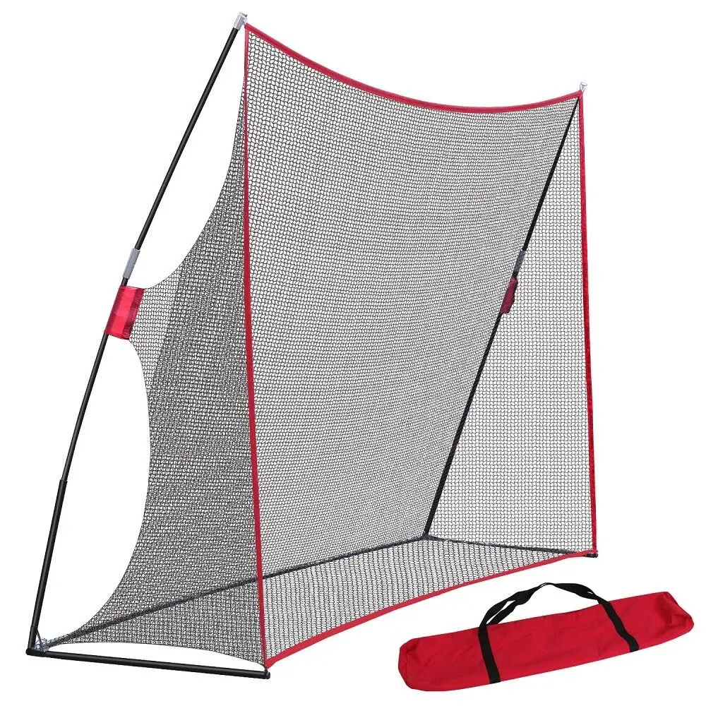 10x7 FT Portable Golf Practice Net with Steel Frame and 12.7mm Glassfiber Poles, Fast Setup & Pack for Indoor/Outdoor Golf Ball Hitting and Driving