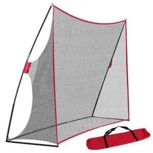 AnswerE 10x7FT Portable Golf Practice Net - Golf Ball Hitting & Driving Training Aids, Easy to Store, with Carry Bag, Suitable for All Skill Levels, Outdoor Use