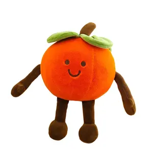 Creative Persimmon Simulation Peanut Plush, Soft Stuffed Toy for Relaxing, Cute Gift Idea